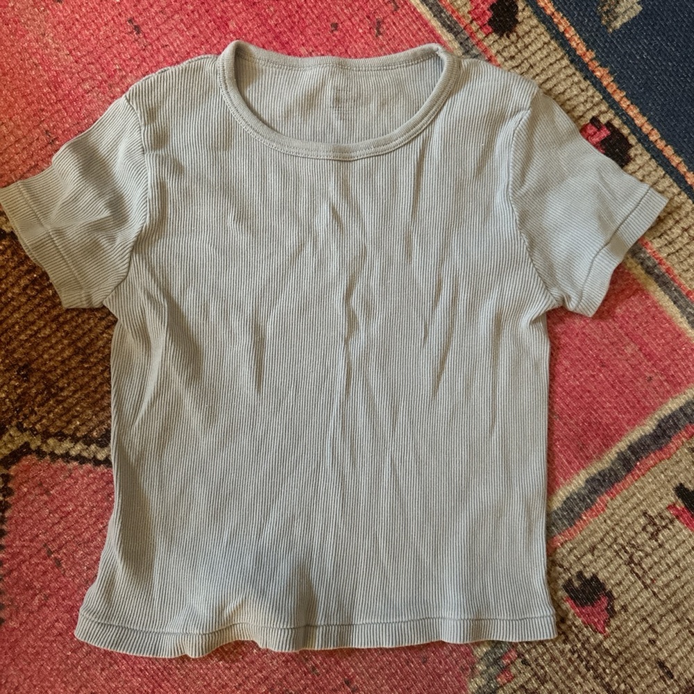 Blue Brandy Short Sleeve Top